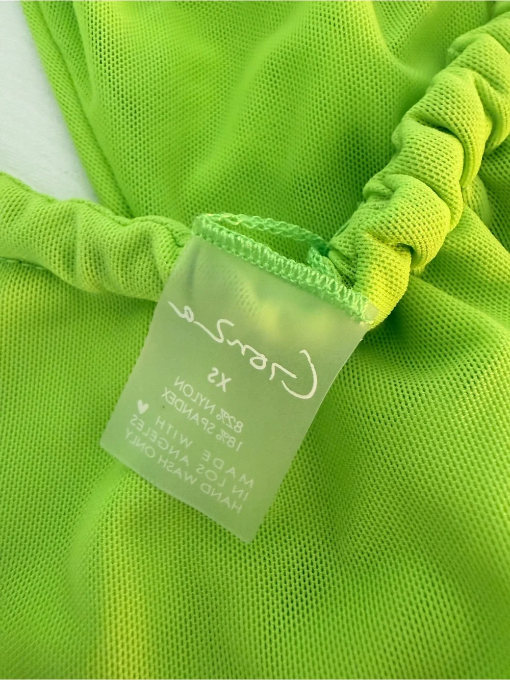 Gonza Neon Lime Green Two-Piece Bikini - Picture 3 of 5